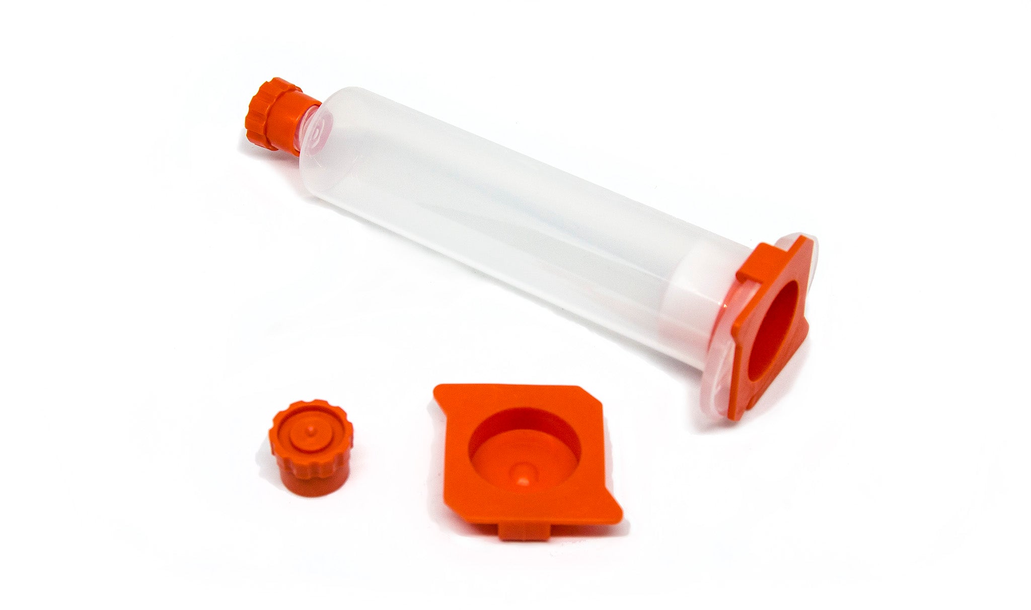 ASSEMBLY WITH CARTRIDGE TIP AND END CAP AND PISTON