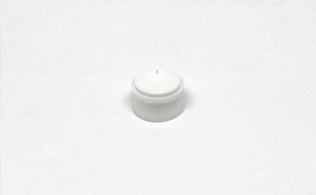 3cc White Syringe Piston front